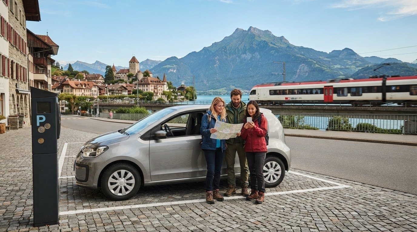 Rental cars in Switzerland: extra costs, fines and parking